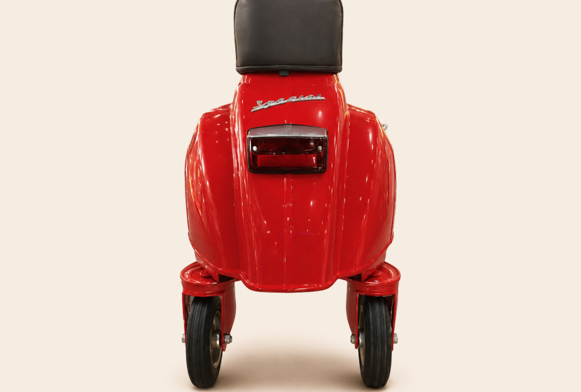 Vespa Wheeled Stool