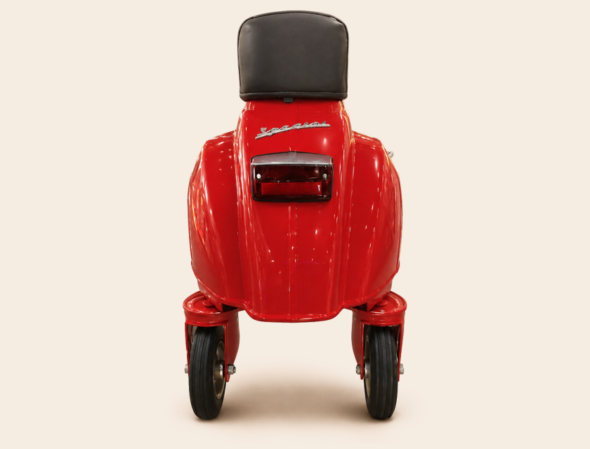 Vespa Wheeled Stool